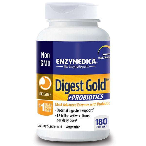 Enzymedica, Digest Gold + Probiotics, 180 Capsules - The Supplement Shop