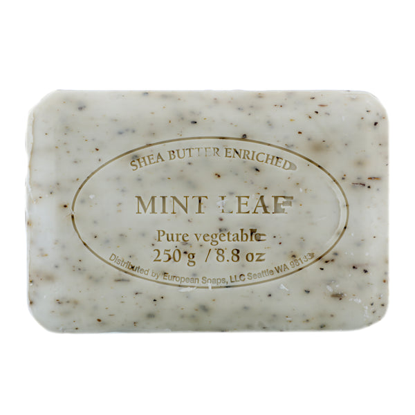 European Soaps, Pre de Provence, Bar Soap, Mint Leaf, 8.8 oz (250 g) - The Supplement Shop