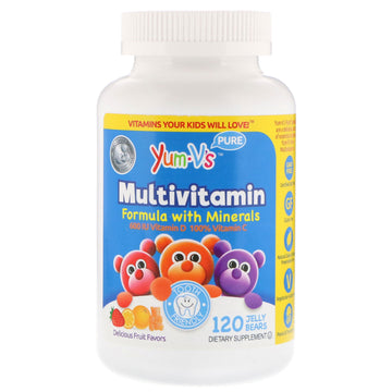 YumV's, Multivitamin Formula with Minerals, Delicious Fruit Flavors, 120 Jelly Bears