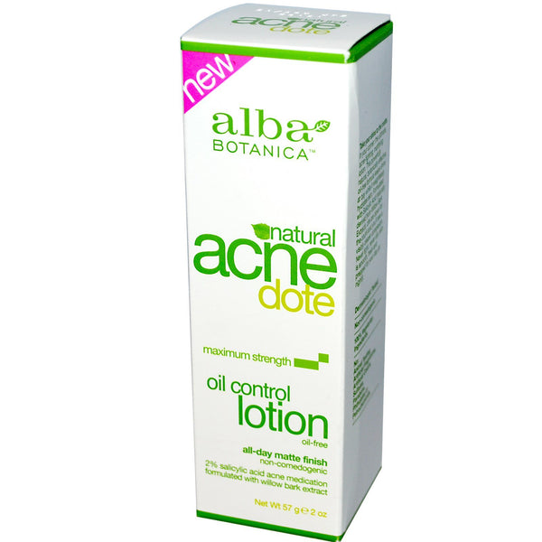 Alba Botanica, Acne Dote, Oil Control Lotion, Oil-Free, 2 oz (57 g) - The Supplement Shop