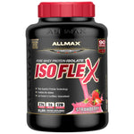 ALLMAX Nutrition, Isoflex, Pure Whey Protein Isolate (WPI Ion-Charged Particle Filtration), Strawberry, 5 lbs. (2.27 kg) - The Supplement Shop