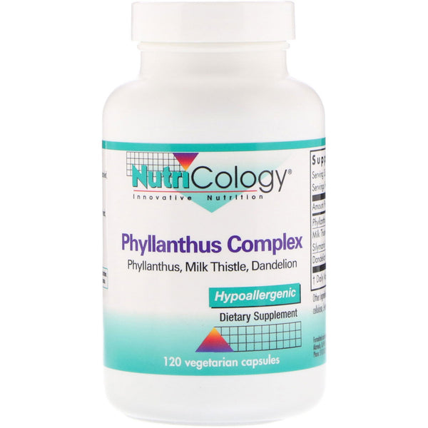 Nutricology, Phyllanthus Complex, 120 Vegetarian Capsules - The Supplement Shop
