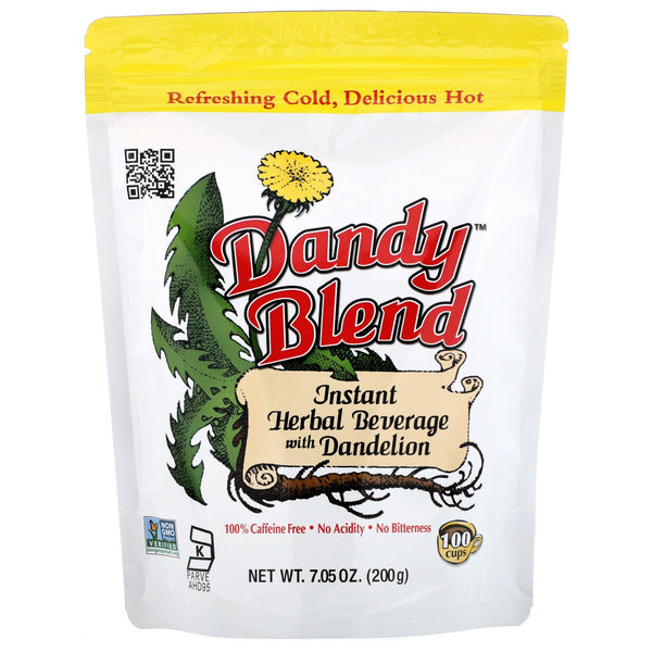 Dandy Blend, Instant Herbal Beverage with Dandelion, Caffeine Free, 7.05 oz (200 g) - The Supplement Shop