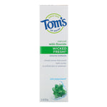 Tom's of Maine, Natural Anticavity, Wicked Fresh! with Fluoride Toothpaste, Cool Peppermint, 4.7 oz (133 g) - The Supplement Shop