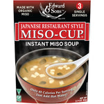 Edward & Sons, Miso-Cup, Japanese Restaurant Style, 3 Individual Servings - The Supplement Shop