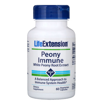 Life Extension, Peony Immune, 60 Vegetarian Capsules (600 mg per Capsule)