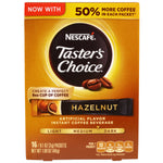 Nescafé, Taster's Choice, Instant Coffee Beverage, Hazelnut, 16 Packets, 0.1 oz (3 g) Each - The Supplement Shop