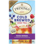Twinings, Cold Brewed Iced Tea, Mixed Berries, 20 Tea Bags, 1.41 oz (40 g) - The Supplement Shop