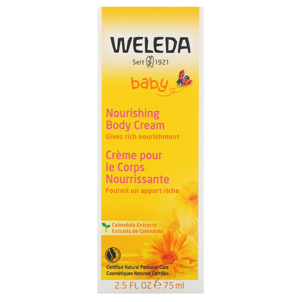 Weleda, Baby, Nourishing Body Cream, Calendula Extracts, 2.5 fl oz (75 ml) - The Supplement Shop