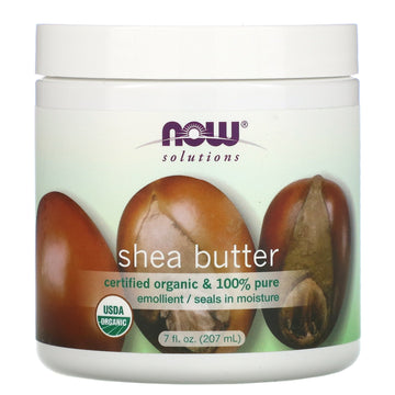 Now Foods, Solutions, Shea Butter, Certified Organic, 7 fl oz (207 ml)