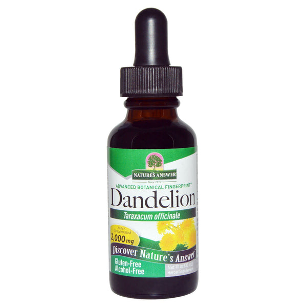 Nature's Answer, Dandelion, Alcohol Free, 2,000 mg, 1 fl oz (30 ml) - The Supplement Shop