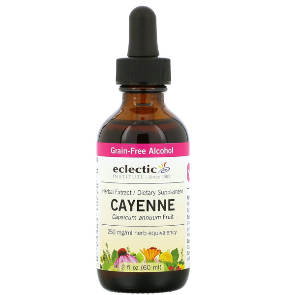 Eclectic Institute, Cayenne, 250 mg, 2 fl oz (60 ml) - The Supplement Shop
