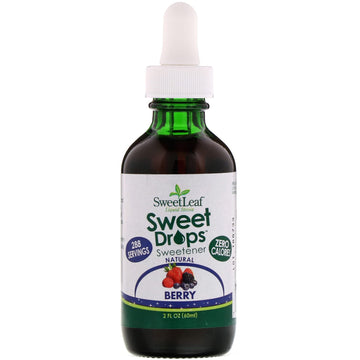 Wisdom Natural, SweetLeaf, Sweet Drops, Liquid Stevia, Berry , 2 fl oz (60 ml)