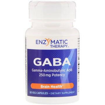 Enzymatic Therapy, GABA, 60 Veg Capsules