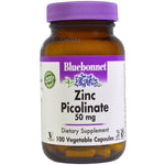Bluebonnet Nutrition, Zinc Picolinate, 50 mg, 100 Vegetable Capsules - The Supplement Shop