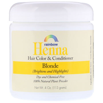 Rainbow Research, Henna, Hair Color and Conditioner, Blonde, 4 oz (113 g)