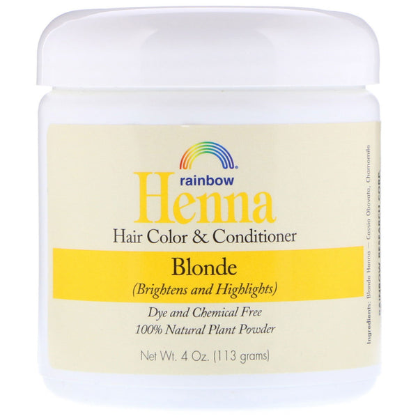 Rainbow Research, Henna, Hair Color and Conditioner, Blonde, 4 oz (113 g) - The Supplement Shop