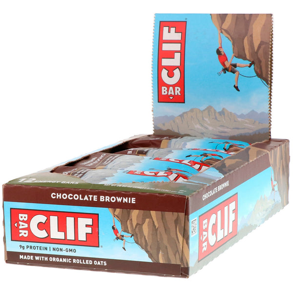Clif Bar, Energy Bar, Chocolate Brownie, 12 Bars, 2.40 oz (68 g) Each - The Supplement Shop