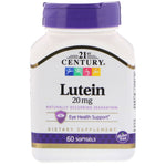 21st Century, Lutein, 20 mg, 60 Softgels - The Supplement Shop