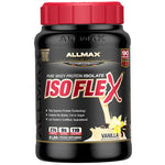 ALLMAX Nutrition, Isoflex, Pure Whey Protein Isolate (WPI Ion-Charged Particle Filtration), Vanilla, 2 lbs (907 g) - The Supplement Shop