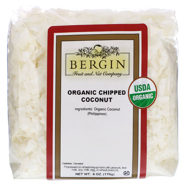 Bergin Fruit and Nut Company, Organic Chipped Coconut, 6 oz (170 g) - The Supplement Shop