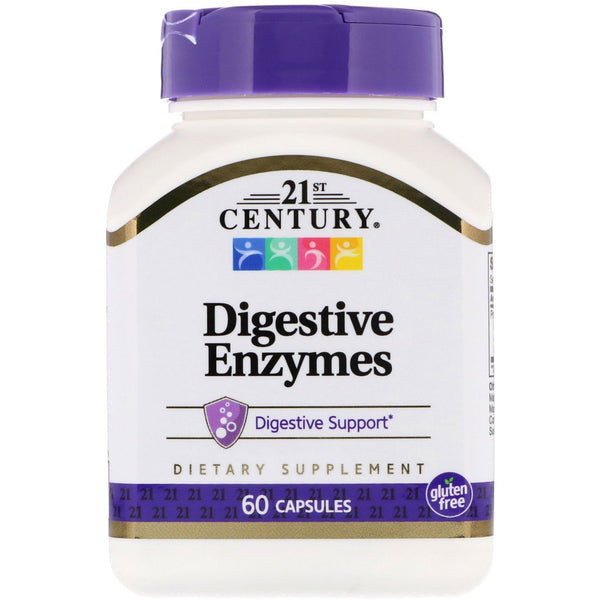 21st Century, Digestive Enzymes, 60 Capsules - The Supplement Shop