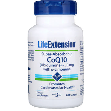 Life Extension, Super-Absorbable CoQ10, 50 mg, 60 Softgels