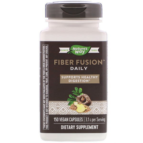 Nature's Way, Fiber Fusion Daily, 3.1 g, 150 Vegan Capsules - The Supplement Shop