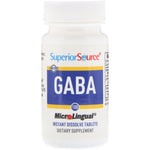 Superior Source, GABA, 100 mg, 100 MicroLingual Instant Dissolve Tablets - The Supplement Shop