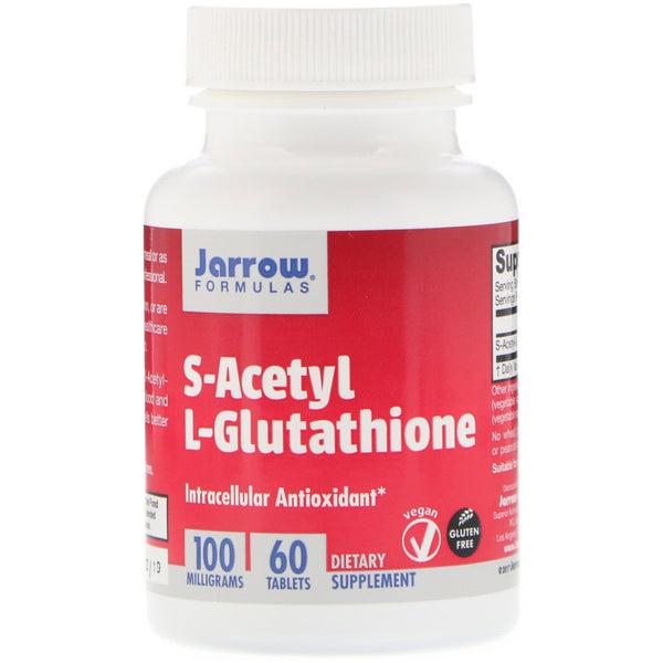 SALE Jarrow Formulas, S-Acetyl L-Glutathione, 100 mg, 60 Tablets - The Supplement Shop