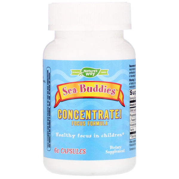 Nature's Way, Sea Buddies, Concentrate! Focus Formula, 60 Capsules - The Supplement Shop