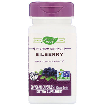 Nature's Way, Bilberry, 160 mg , 60 Vegan Capsules