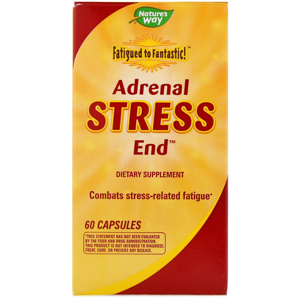 Nature's Way, Fatigued to Fantastic!, Adrenal Stress End, 60 Capsules - The Supplement Shop
