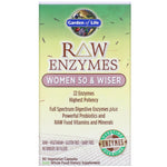 Garden of Life, RAW Enzymes, Women 50 & Wiser, 90 Vegetarian Capsules - The Supplement Shop