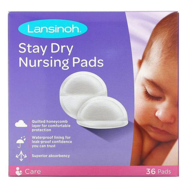 Lansinoh, Stay Dry Nursing Pads, 36 Pads - The Supplement Shop