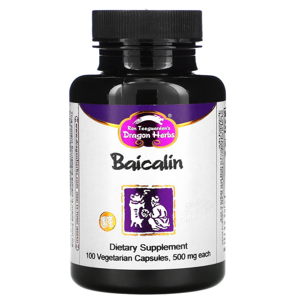 Dragon Herbs, Baicalin, 500 mg, 100 Vegetarian Capsules - The Supplement Shop