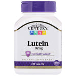 21st Century, Lutein, 10 mg, 60 Tablets - The Supplement Shop