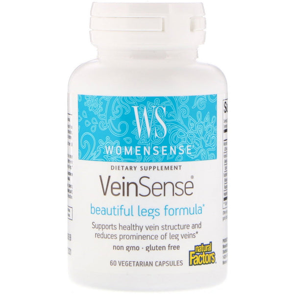 Natural Factors, WomenSense,VeinSense, 60 Vegetarian Capsules - The Supplement Shop