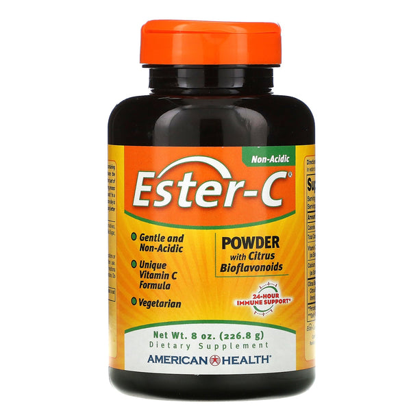 American Health, Ester-C, Powder with Citrus Bioflavonoids, 8 oz (226.8 g) - The Supplement Shop
