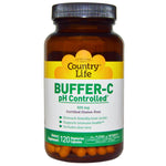 Country Life, Buffer-C, pH Controlled, 500 mg, 120 Vegetarian Capsules - The Supplement Shop