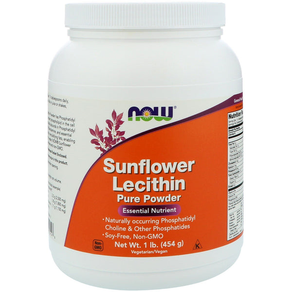 Now Foods, Sunflower Lecithin, Pure Powder, 1 lb (454 g) - The Supplement Shop