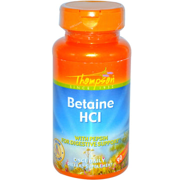 Thompson, Betaine HCL, 90 Tablets