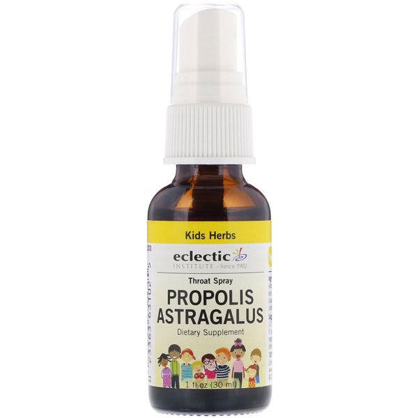 Eclectic Institute, Kids, Propolis Astragalus, Throat Spray, 1 fl oz (30 ml) - The Supplement Shop