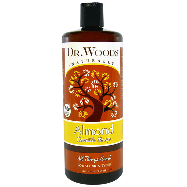 Dr. Woods, Almond Castile Soap, 32 fl oz (946 ml) - The Supplement Shop