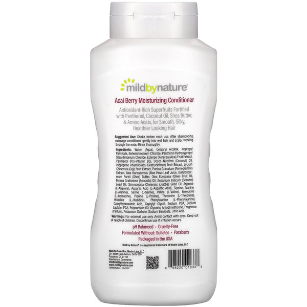 Mild By Nature, Acai Berry Moisturizing Conditioner, 16 fl oz (473 ml) - The Supplement Shop