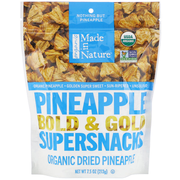 Made in Nature, Pineapple, Dried & Unsulfured, 7.5 oz (213 g) - The Supplement Shop
