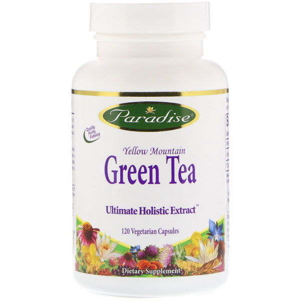 Paradise Herbs, Green Tea, 120 Vegetarian Capsules - The Supplement Shop