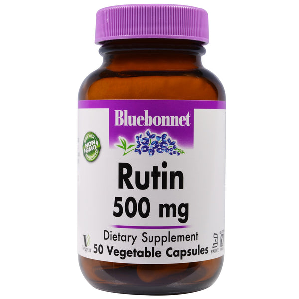 Bluebonnet Nutrition, Rutin, 500 mg, 50 Vegetarian Capsules - The Supplement Shop