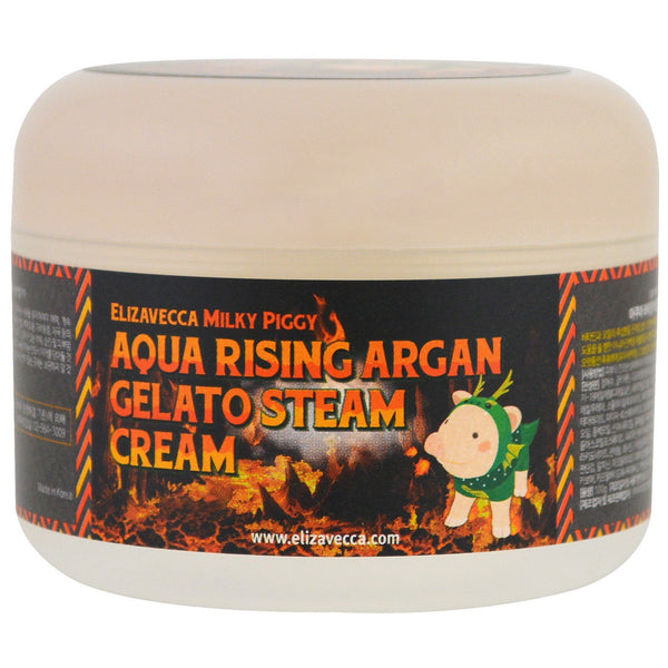 Elizavecca, Aqua Rising Argan Gelato Steam Cream, 100 g - The Supplement Shop