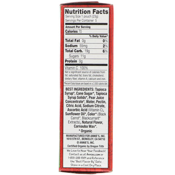 Annie's Homegrown, Organic Bunny Fruit Snacks, Summer Strawberry, 4 oz (115 g)